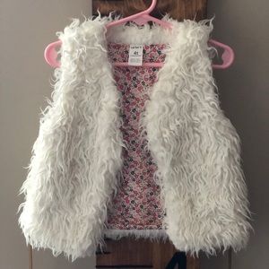 Carter’s White Faux Fur Vest